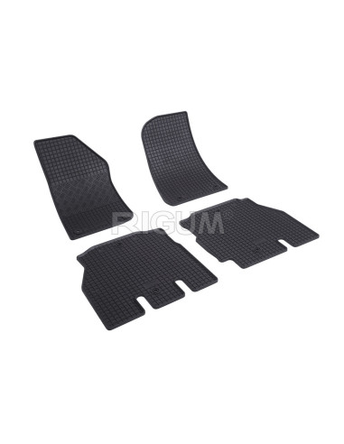 RIGUM Floor rubber mats (5 doors) Jeep Wrangler IV (JL) (2017-...) 