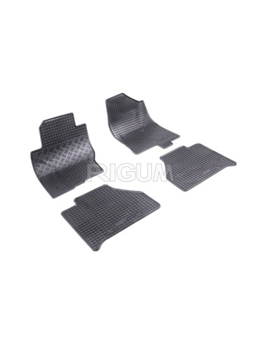 RIGUM Салонные резиновые коврики Nissan Navara D/C III (D40) (2010-2015) 