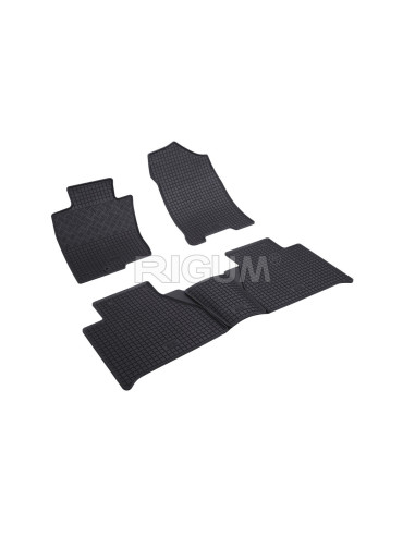 RIGUM Салонные резиновые коврики (lux+tunnel) Nissan Navara IV (D23) (2014-...) 