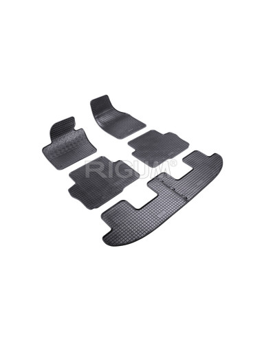 RIGUM Floor rubber mats (7 seats) Volkswagen Sharan II (2010-...) 