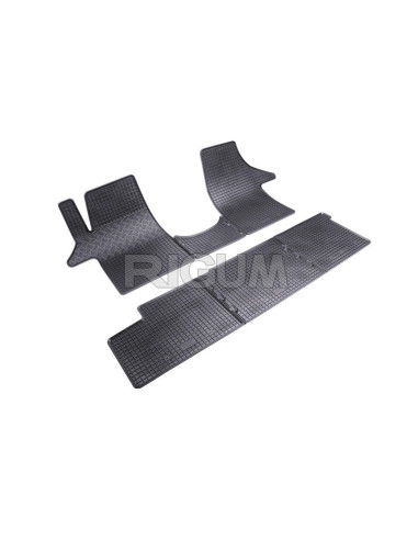 RIGUM Floor rubber mats (5/6 seats) Volkswagen T5 Transporter V (2003-2015) 