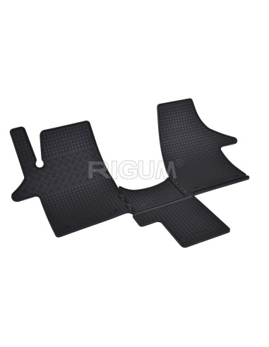 RIGUM Floor rubber mats (2 seats) (+tunnel) Volkswagen T5 Multivan V (2003-2015) 