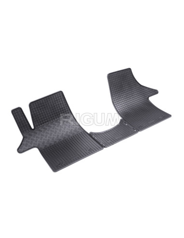 RIGUM Floor rubber mats (3 seats) Volkswagen T6 Transporter VI (2015-2019) 