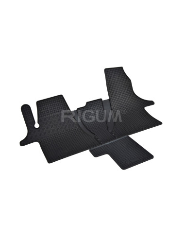 RIGUM Floor rubber mats (2 seats) (+tunnel) Volkswagen T6.1 Caravelle VI (2019-...)