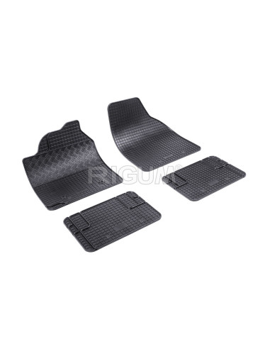 RIGUM Floor rubber mats (lux 3) (4 pieces) Universal 