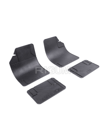 RIGUM Floor rubber mats (design 1) (4 pieces) Universal 