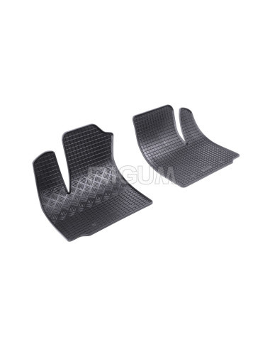 RIGUM Floor rubber mats (2 seats) Fiat Doblo I (2000-2010) 