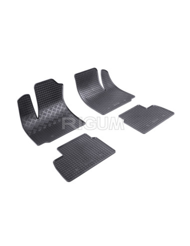 RIGUM Floor rubber mats (5 seats) Fiat Doblo II (2010-...) 