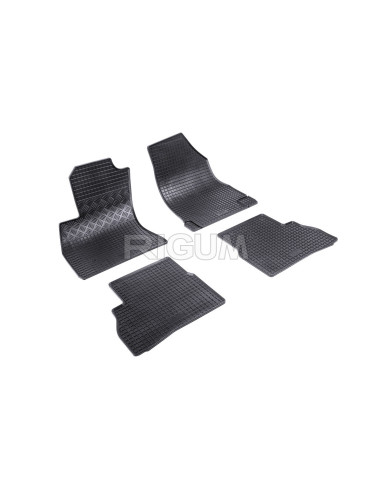RIGUM Floor rubber mats (5 seats) Fiat Doblo II (2010-...) 