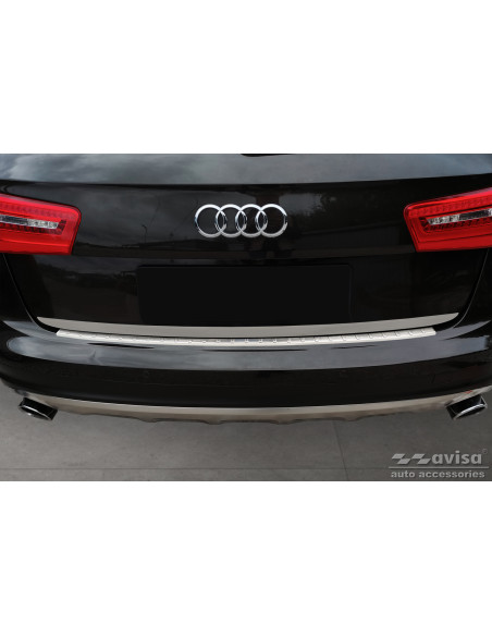AVISA Rear bumper protector (allroad) Audi A6 IV (C7) (2011-2018) 