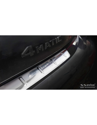 AVISA Rear bumper protector (сoupe) Mercedes-Benz C-Class IV (W205) (2014-2021) 