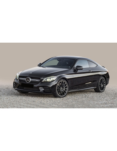 AVISA Rear bumper protector (сoupe) Mercedes-Benz C-Class IV (W205) (2014-2021) 
