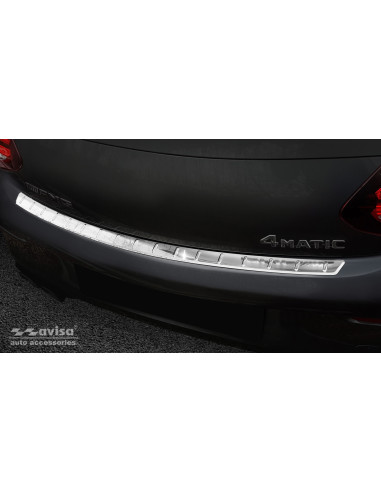 AVISA Rear bumper protector (сoupe) Mercedes-Benz C-Class IV (W205) (2014-2021) 