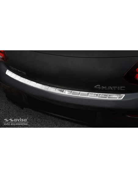 AVISA Rear bumper protector (сoupe) Mercedes-Benz C-Class IV (W205) (2014-2021) 