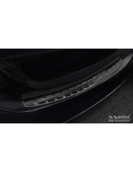 AVISA Защита заднего бампера (седан) Mercedes-Benz C-Class IV (W205) (2014-2021) 