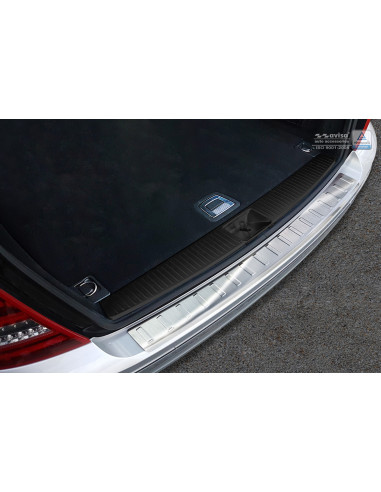 AVISA Rear bumper protector Mercedes-Benz C-Class III (S204) (2011-2015) 