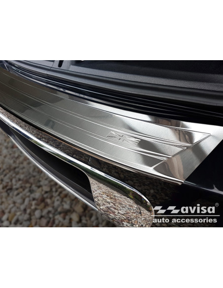 AVISA Rear bumper protector (engrave british flag) Mini Countryman I (R60) (2010-2016) 