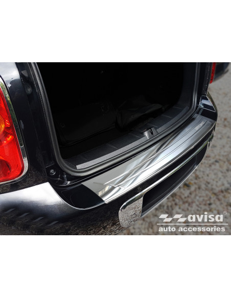 AVISA Rear bumper protector (engrave british flag) Mini Countryman I (R60) (2010-2016) 