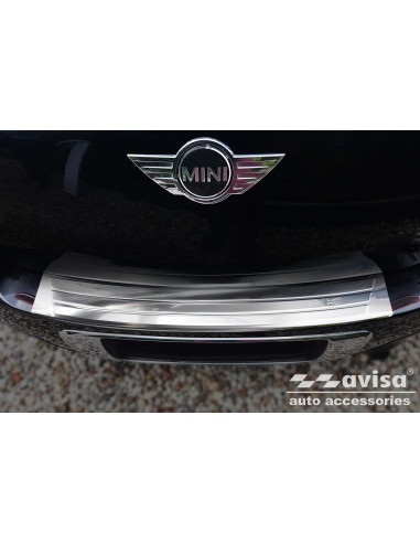 AVISA Rear bumper protector (engrave british flag) Mini Countryman I (R60) (2010-2016) 