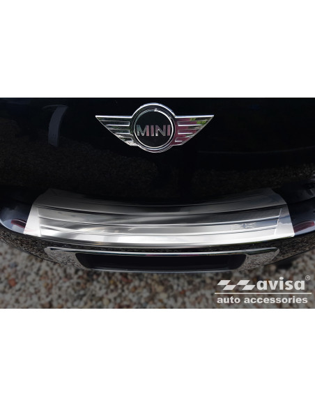 AVISA Защита заднего бампера (гравировка британского флага) Mini Countryman I (R60) (2010-2016) 