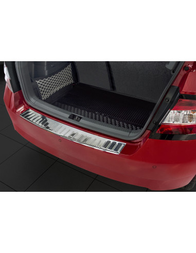 AVISA Защита заднего бампера (хэтчбек) Skoda Fabia III (NJ) (2014-2018) 