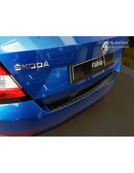 AVISA Защита заднего бампера (хэтчбек) Skoda Fabia III (NJ) (2018-2021) 