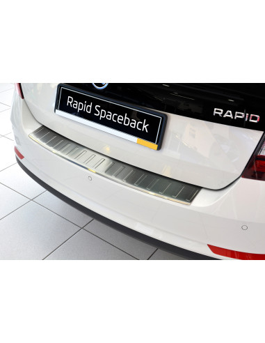 AVISA Защита заднего бампера Skoda Rapid Spaceback I (NH) (2012-2020) 