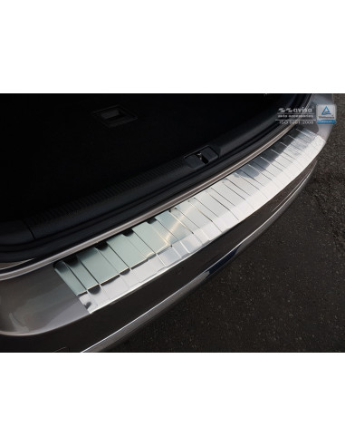 AVISA Rear bumper protector (station wagon) Volkswagen Passat VII (B7) (2011-2015) 