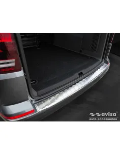 AVISA Rear bumper protector (the version with trunk opening upwards) Volkswagen T6/T6.1 Long VI (2015-…)  2