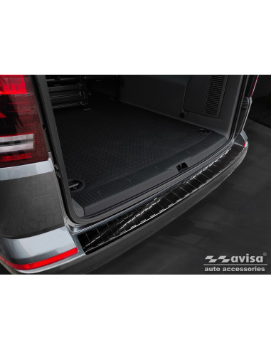 AVISA Защита заднего бампера (версия с открывающимся вверх багажником) Volkswagen T6/T6.1 Long VI (2015-…) 