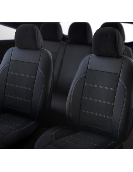 PITON Universal seat covers (1+1) Leather & alcantara van 