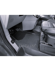 Rubber mats Ford Tourneo Custom 1+1 (2024-...) + tunnel 2