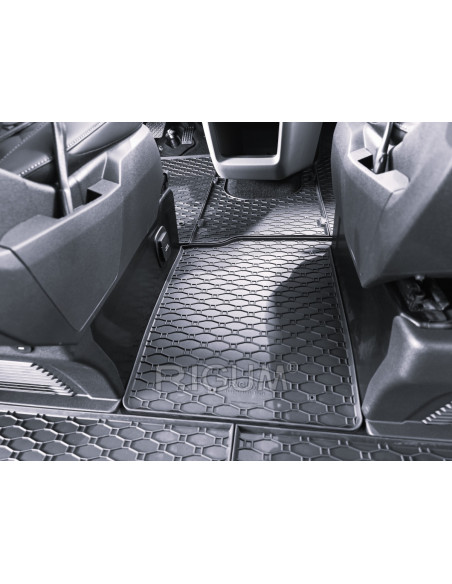 Коврики резиновые Ford Tourneo Custom 1+1 (2024-...) + тоннель