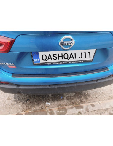 1Pluss Rear bumper protector Nissan Qashqai II (J11) (2013-2017)