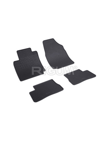 RIGUM Floor rubber mats Nissan Navara D/C III (D40) (2010-2015) 
