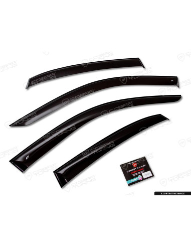 1PLUSS-CT Wind deflectors (extended cab) Ford Ranger III (P375/PX) (2011-...) 