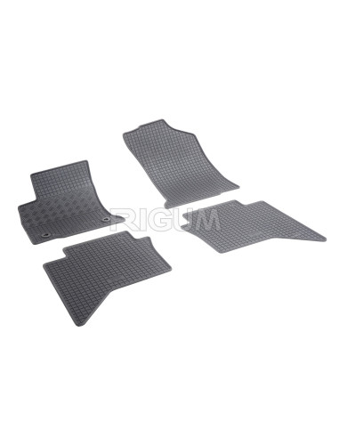 RIGUM Floor rubber mats (double cab) Toyota Hilux VIII (2015-...) 