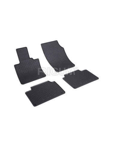 RIGUM Floor rubber mats (lux 3) (4 pieces) Universal 