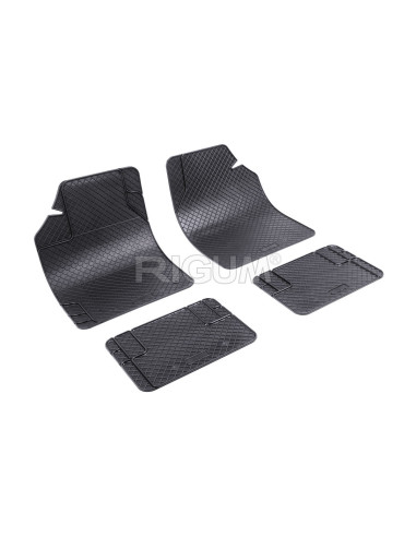 RIGUM Floor rubber mats (design 2) (4 pieces) Universal 