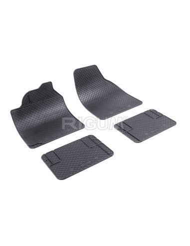 RIGUM Floor rubber mats (design 3) (4 pieces) Universal 